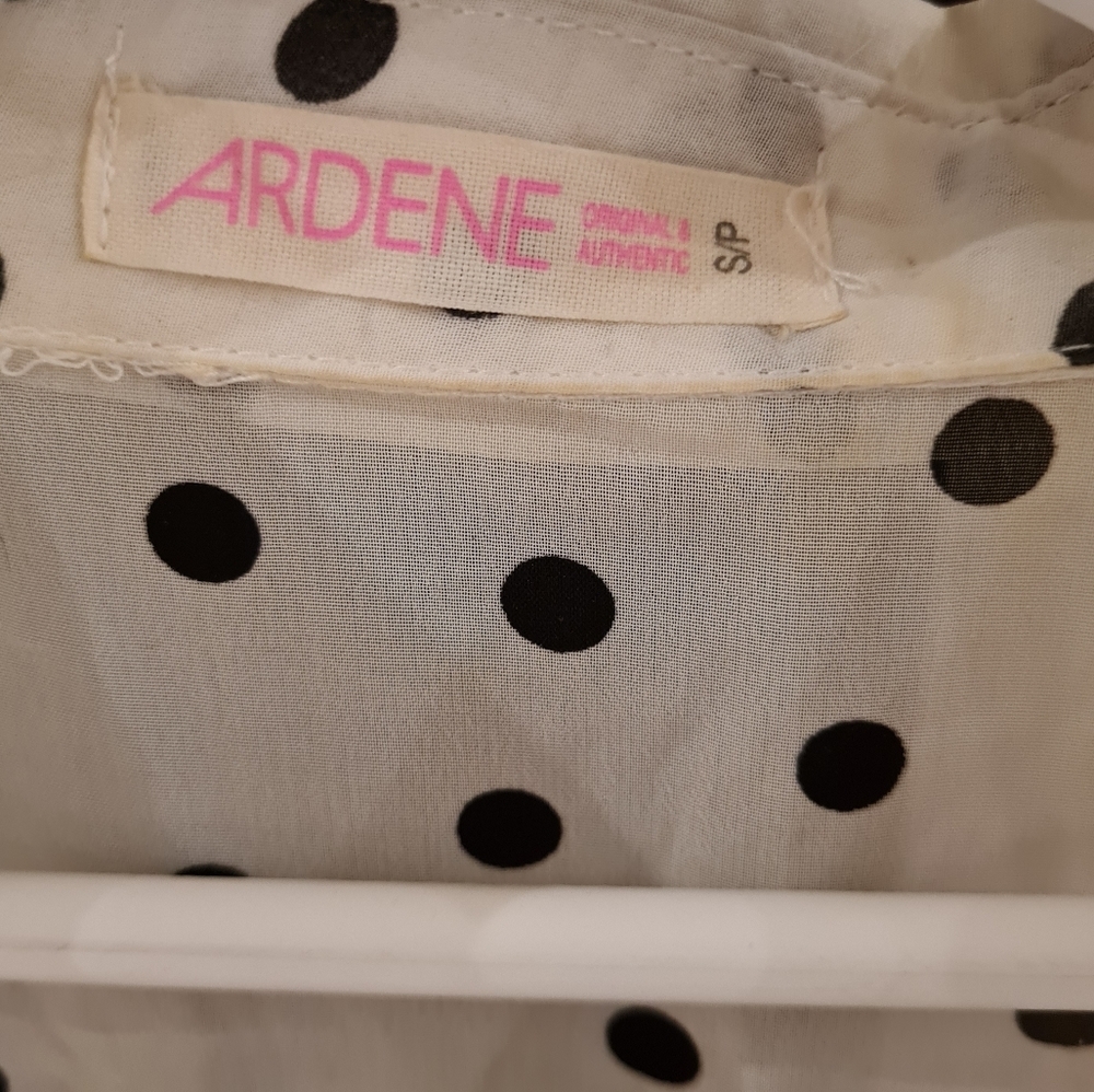 ARDENE Polka Dot Button-Down Blouse - Picture 4 of 5